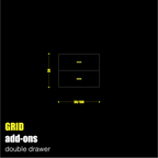 GRID Double Drawer Add-on